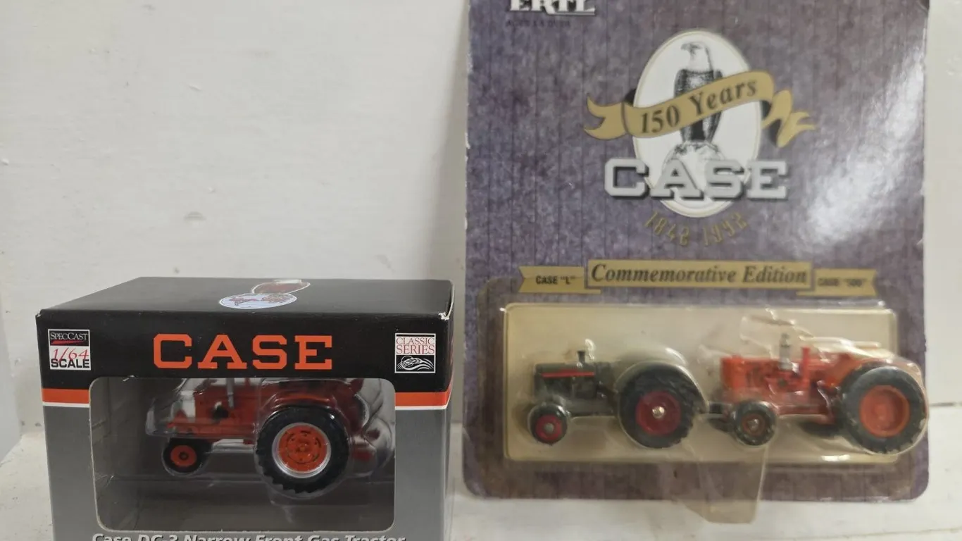 1/64 Case DC-3 NF Tractor & Case 150th Ann. set (Case L & 500) - NIB