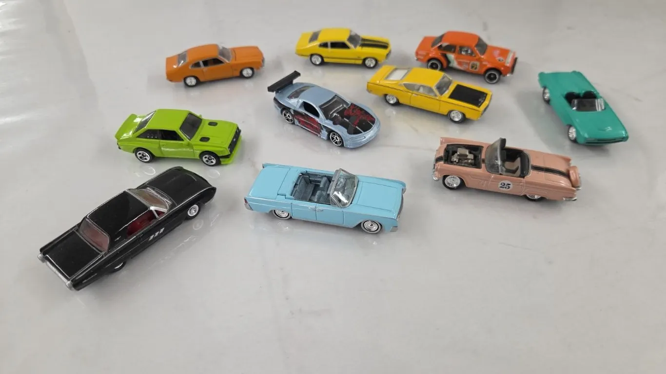 10 - 1/64 Hot Wheels & Johnny Lightning Cars