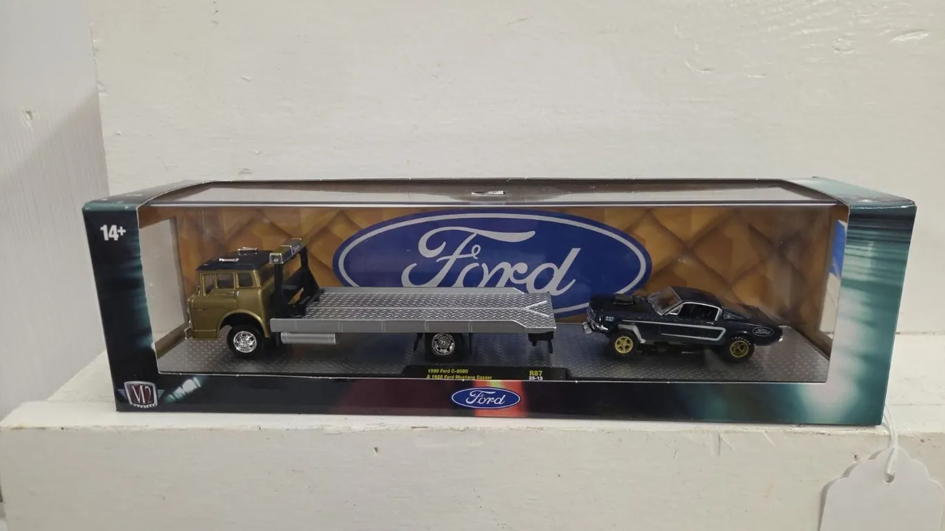 1/64 M2 Ford Set; 1990 Ford C-8000 & 1966 Ford Mustang Gasser - NIB