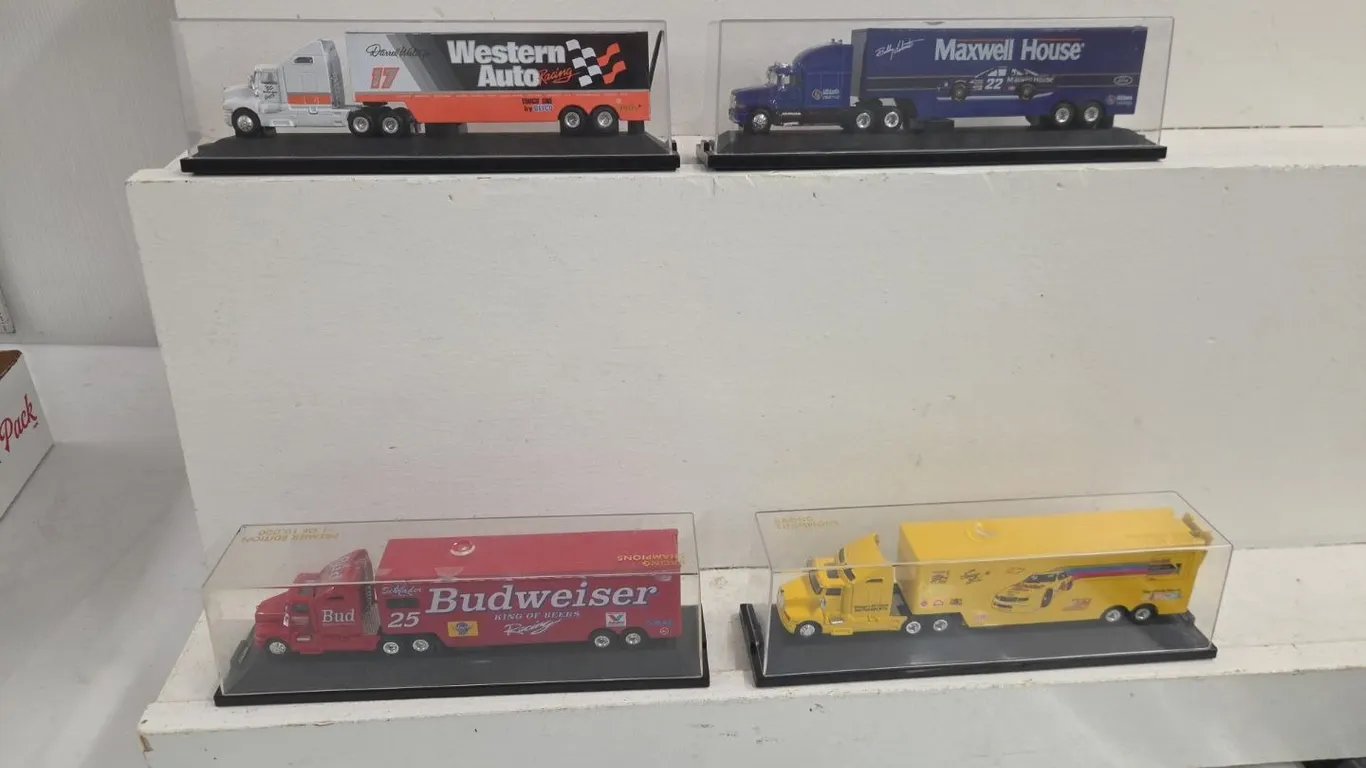 4 - HO Racing Champions Semi & Trailer Sets - Ltd. Ed 1 of 10,000