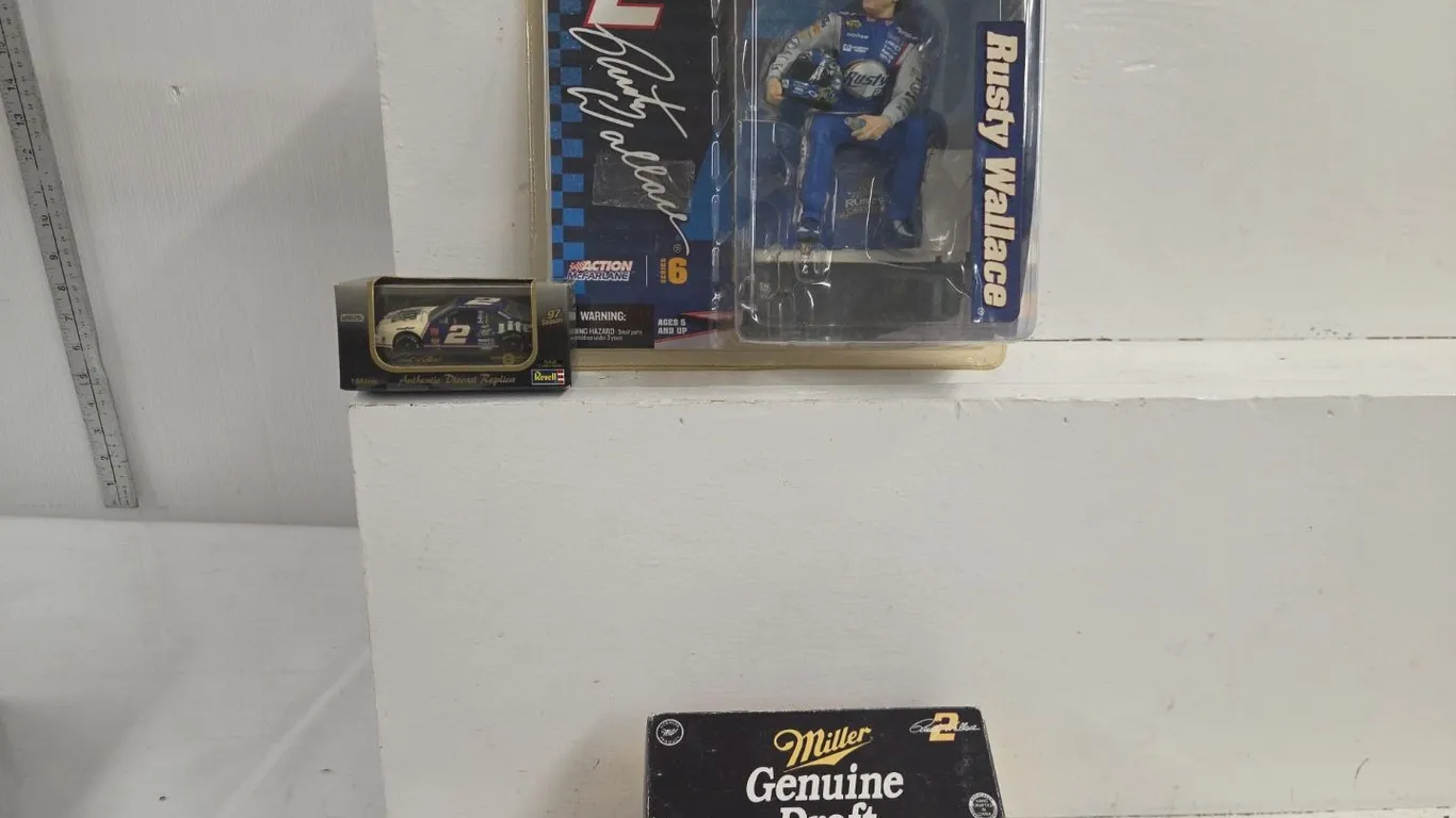 2 - 1/64 Rusty Wallace NASCARS & Figurine