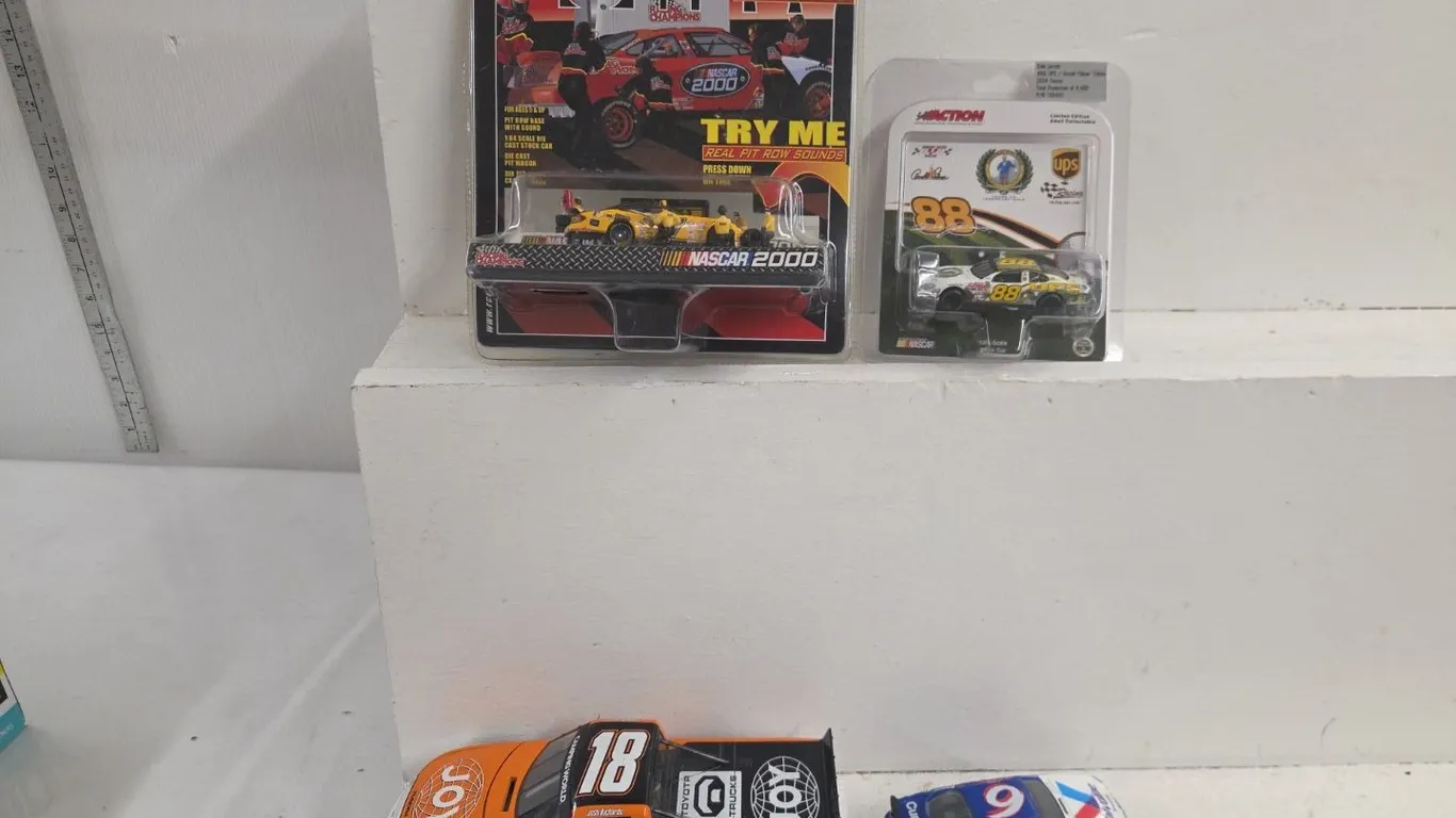 1/24 Josh Richards Stock Truck, 1/64 NASCAR Crew set, 1/43 Havoline NASCAR & 1/64 Dale Jarrett Ltd. Ed. Car - NIB