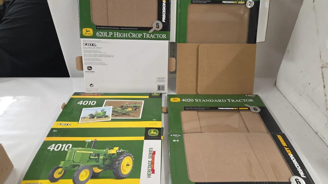 5 - 1/16 JD Precision Key series boxes & 1 - IH Precision Key Series Box