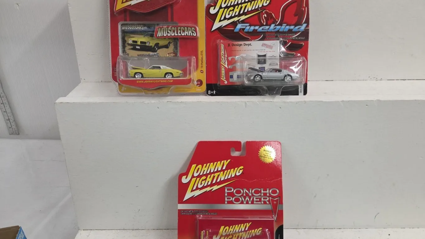 3 - 1/64 Johnny Lightning Cars - NIB