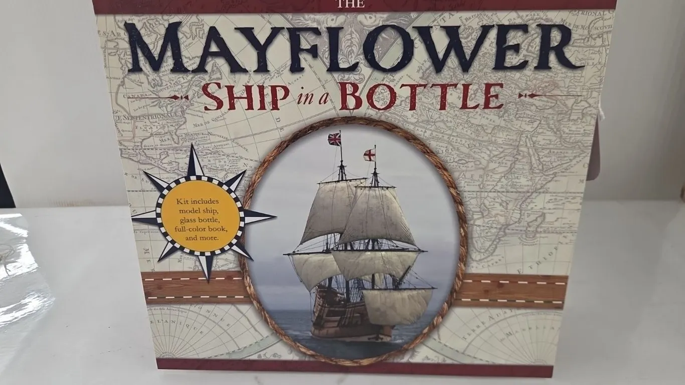 Mayflower Ship in a Bottle Model Kit - NIB