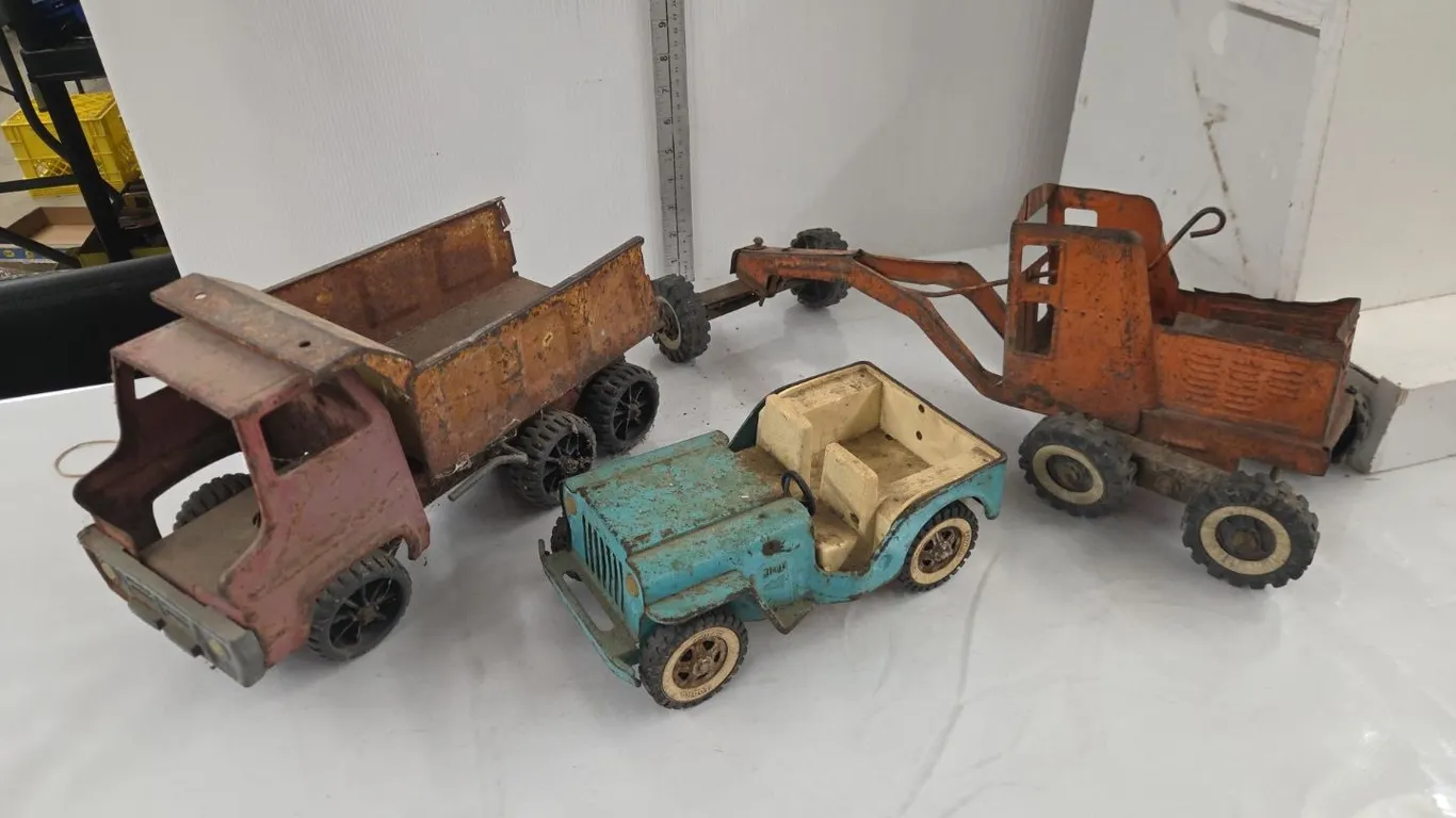 3 - Pressed Metal Toys for Restoration/Parts