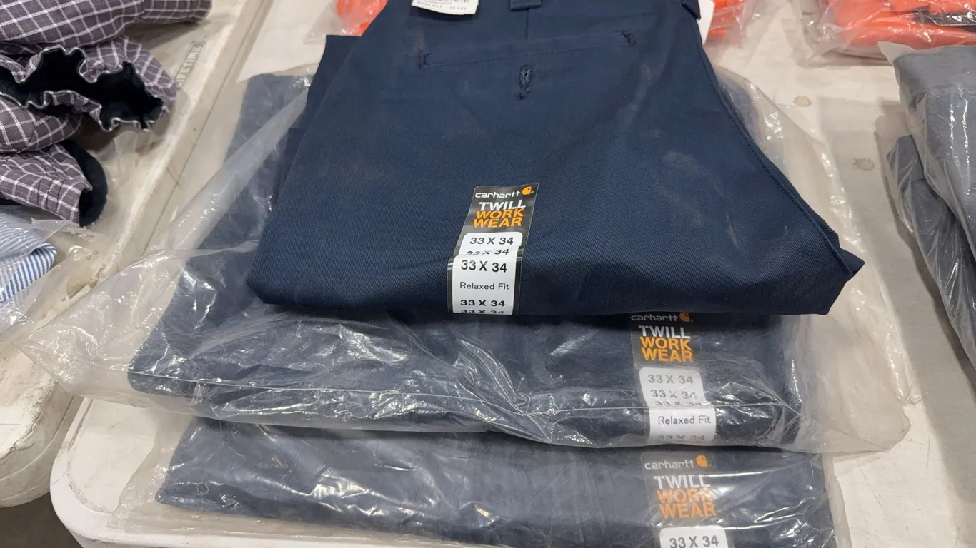 Lot of (3) Pairs of Carhartt 33 X 34 Twill Work Pants