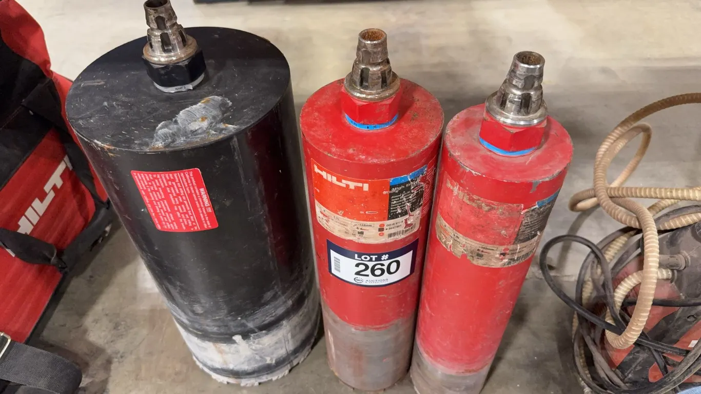 Lot of (3) Asst. HILTI Core Bits