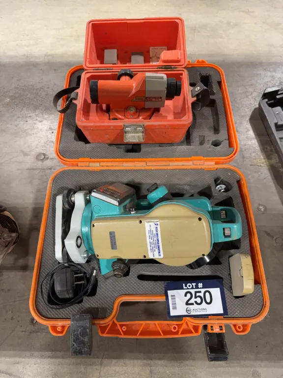 Lot of (1) Sokkia DT-5A Digital Theodolite and (1) Sokkisha C40 Transit