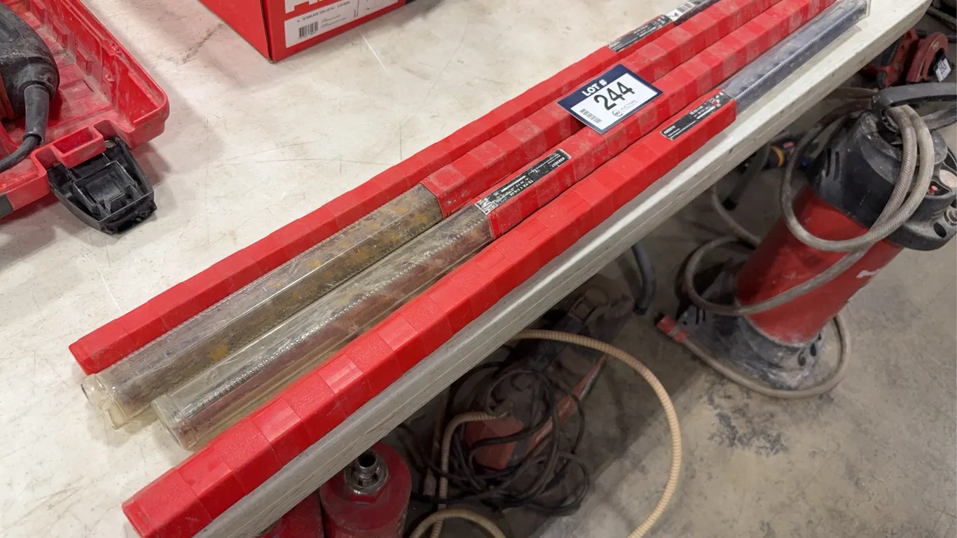 Lot of (4) Asst. HILTI Drill Bits