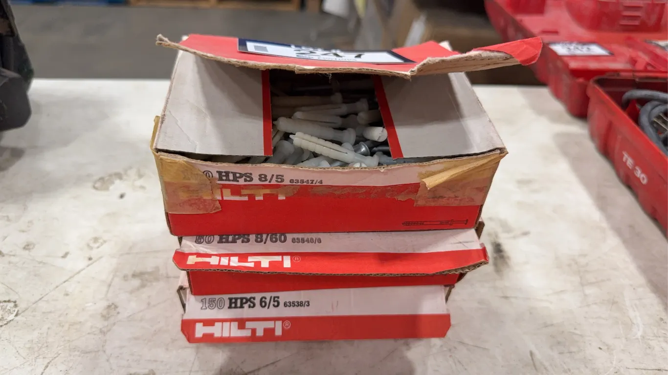 Lot of (3) Boxes of HILTI Impact Anchors
