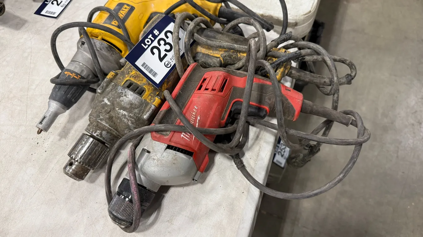Lot of (3) Asst. Electric Drills