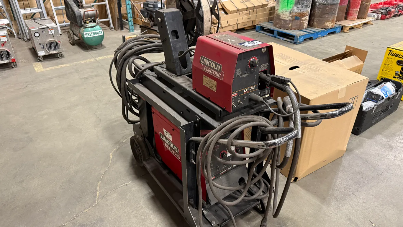 Lincoln Electric Flextec 450 Multi-Process Welder w/ LF-72 Wire Feeder, Cart, etc.
