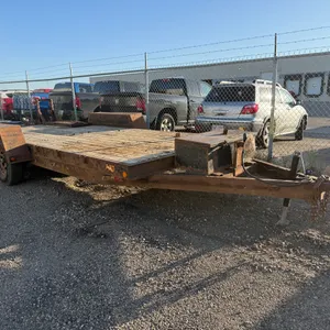 18’ T/A Flat Deck Trailer w/  Flip-over Ramps, VIN#: OBL