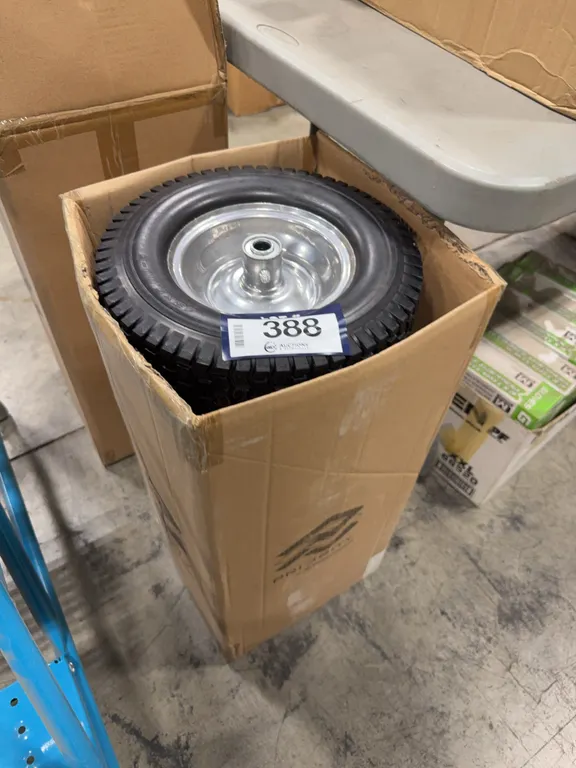 Box of (6) Priority 13X5.00-6 Flat Free Wheels
