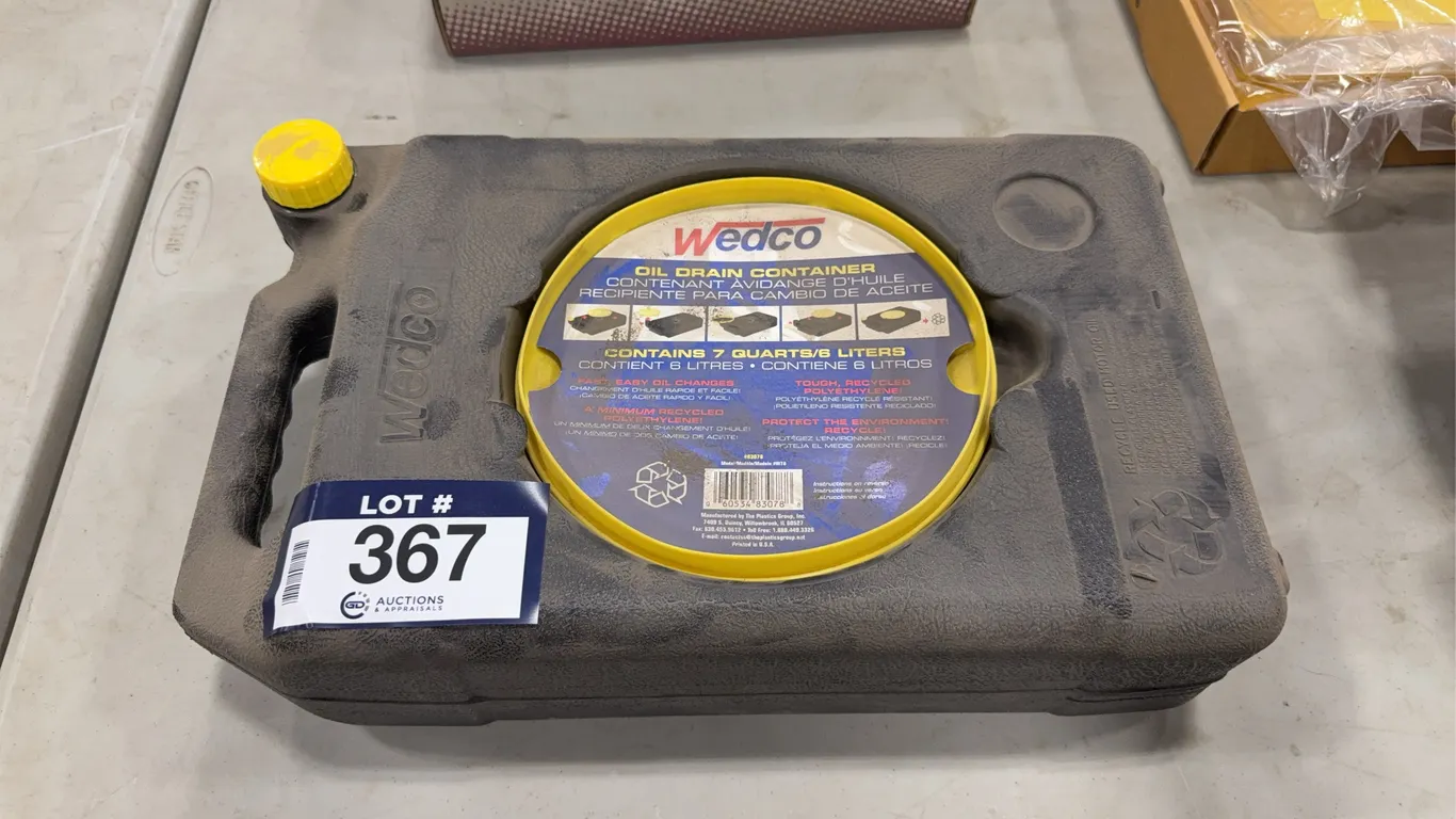 Wedco Oil Drain Container