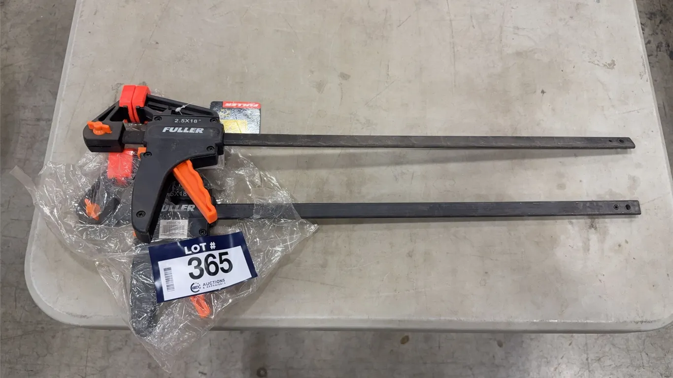 Lot of (2) Fuller 2.5X18” Bar Clamps