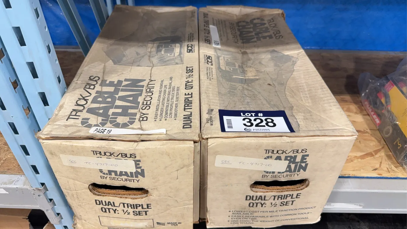 Lot of (2) Boxes of Truck/Bus Cable Chain Dual/Triple 1/2 Set