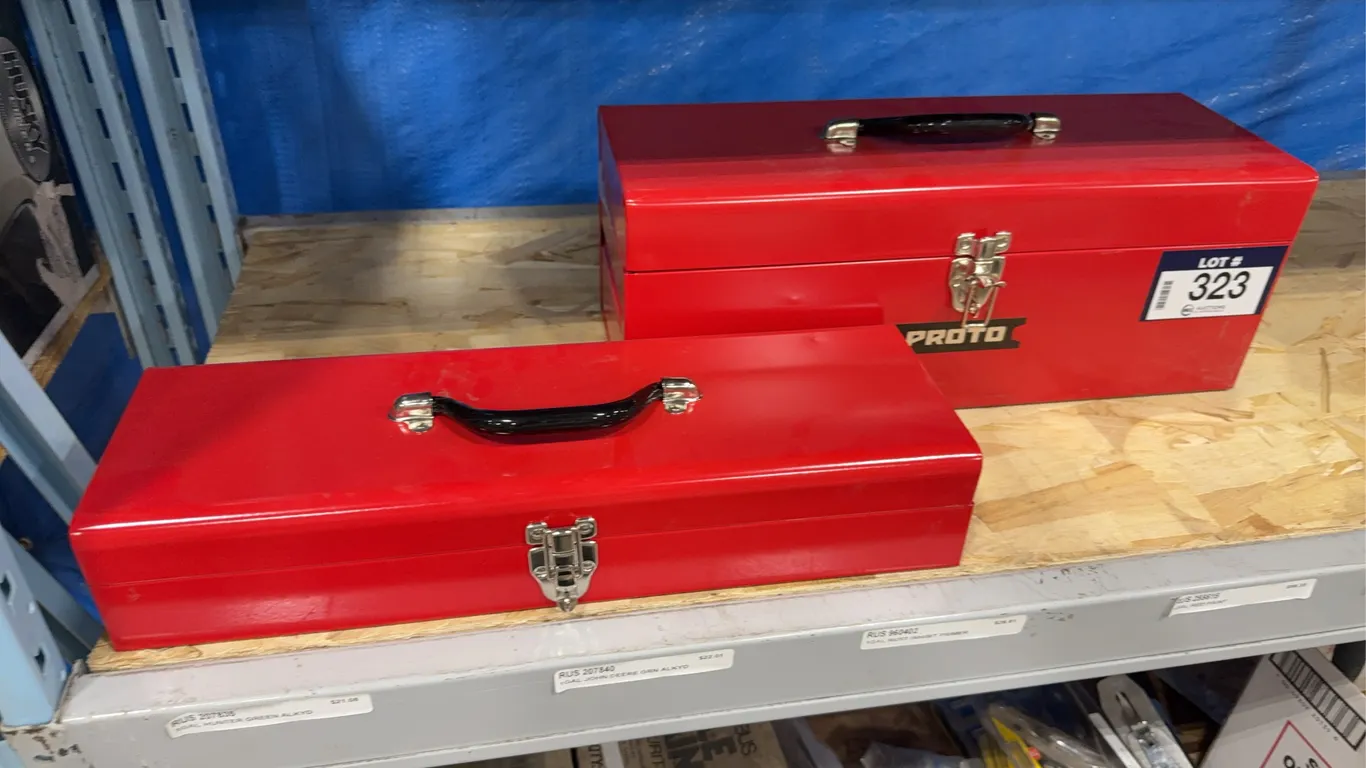 Lot of (2) Asst. Metal Tool Boxes