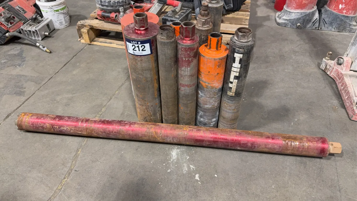 Lot of (10) Asst. Core Drill Bits
