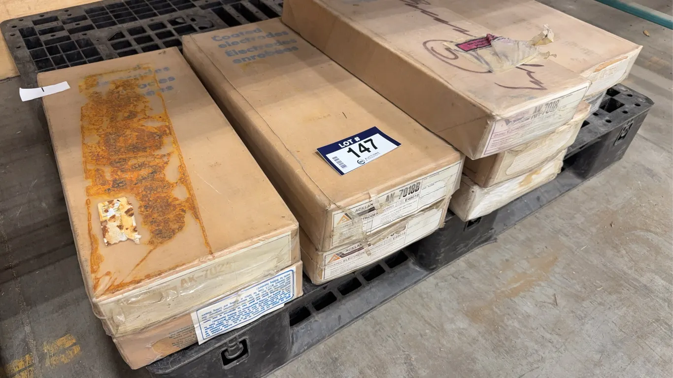 Lot of (9) Boxes of Asst. Acklands Welding Electrodes