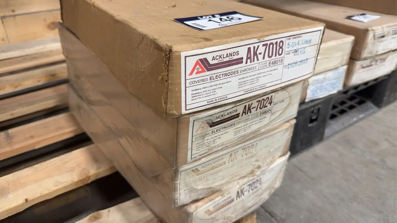Lot of (4) Boxes of Asst. Acklands Welding Electrodes