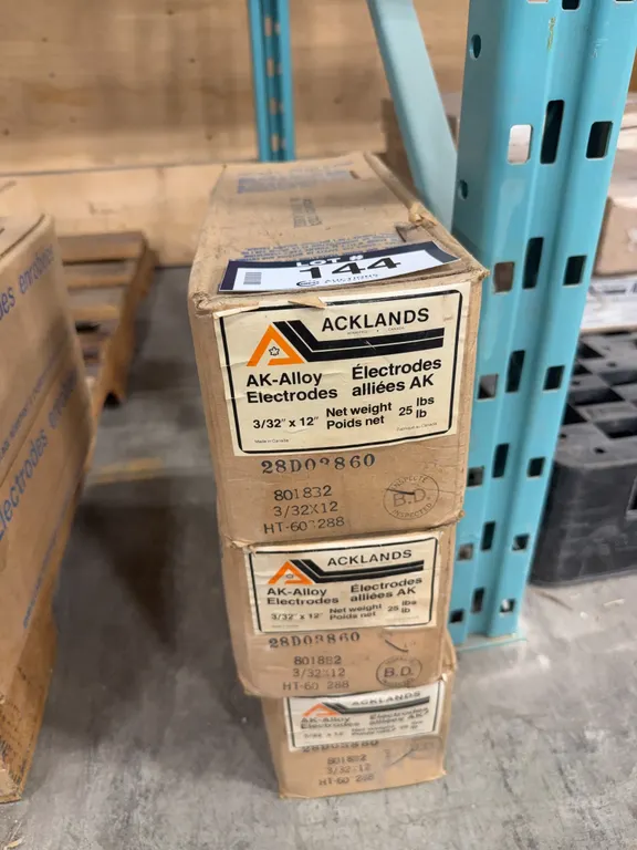 Lot of (3) Boxes of Acklands 8018-B2 3/32” X 12”