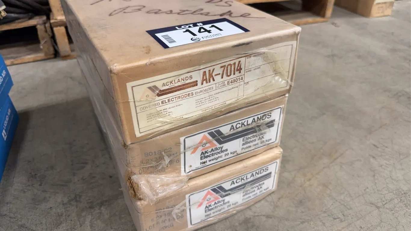Lot of (3) Boxes of Asst. Acklands Welding Electrodes