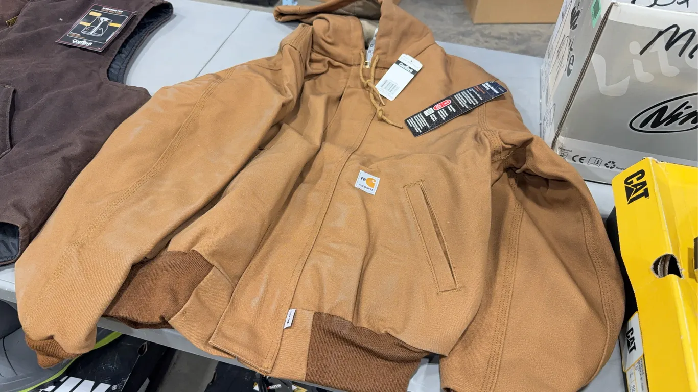 Carhartt Duck Active Jac Quilt Lined FR Jacket, Size S