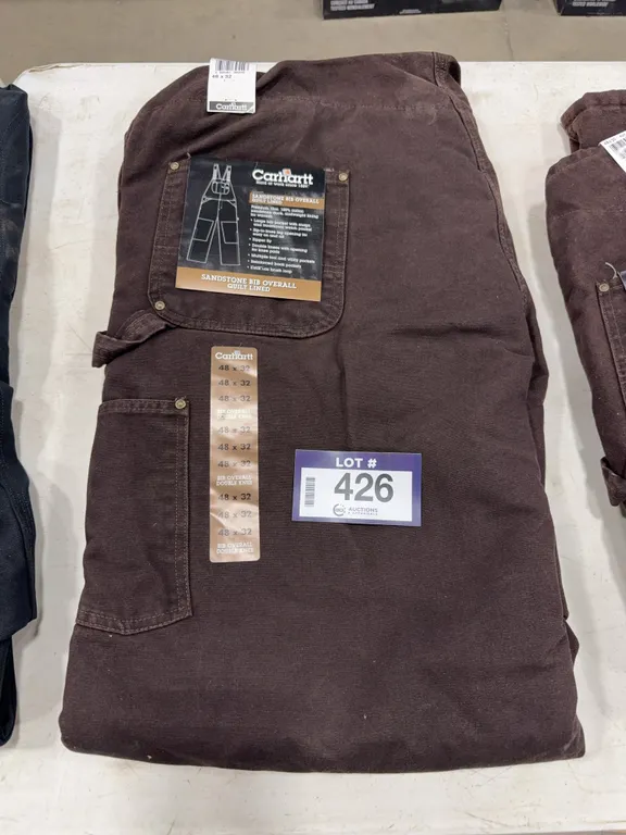 Carhartt Sandstone Quilt Lined Bib Overall, 48X32