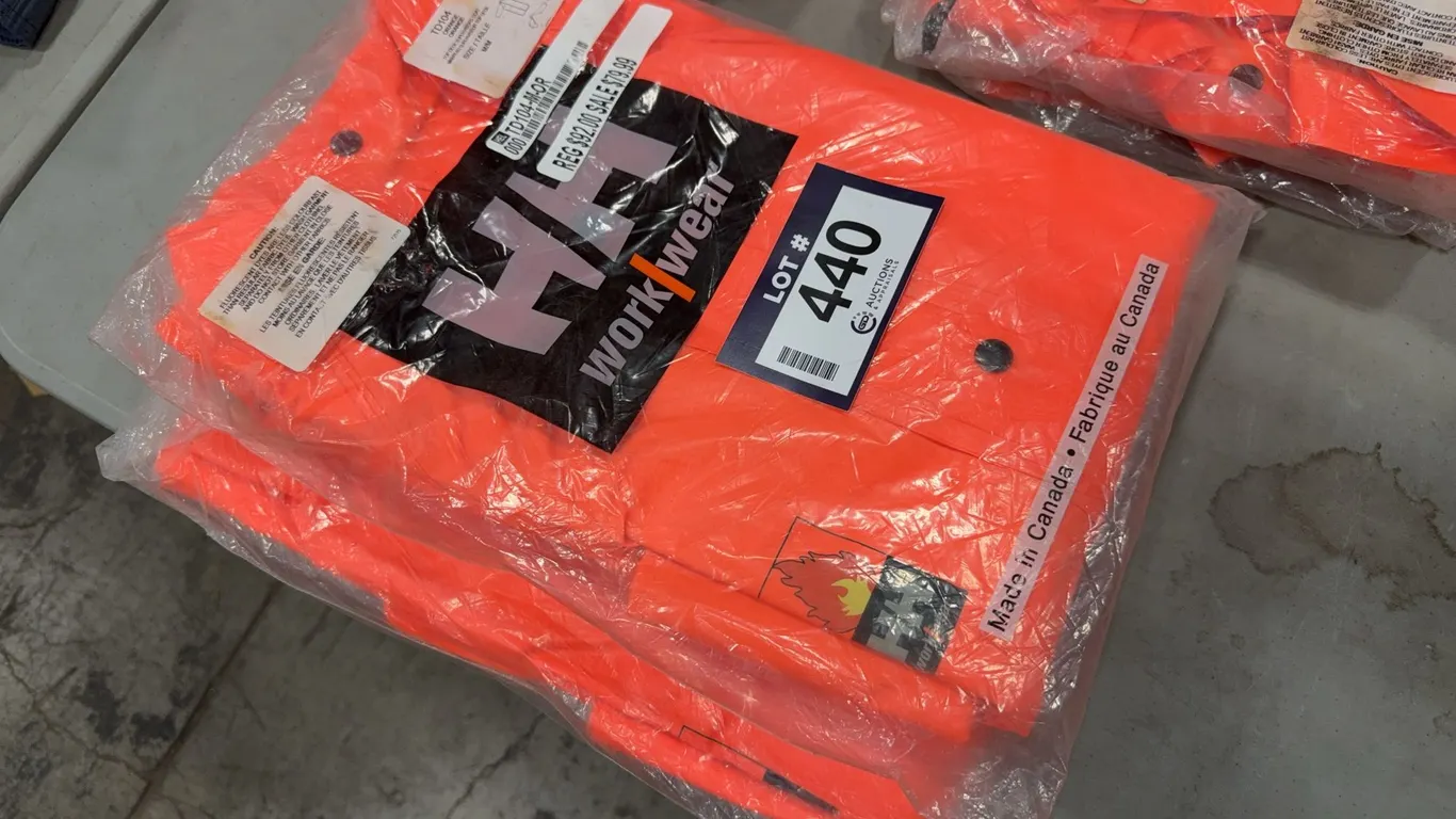 Lot of (2) Helly Hansen TD104 Orange Top Deck Supervisors Coat, Size M