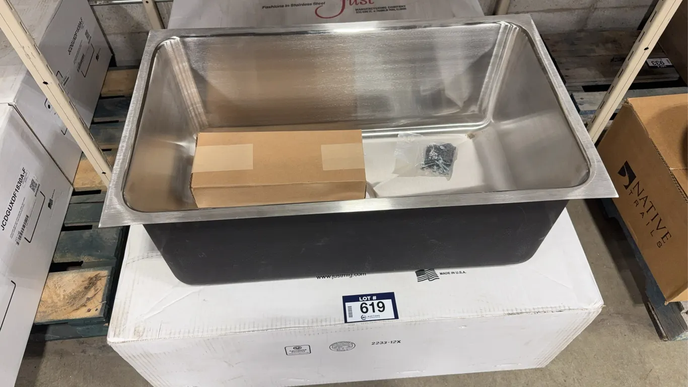 Just JCDGUXD-1830-A(F) Front Overflow T304 Stainless Steel Sink