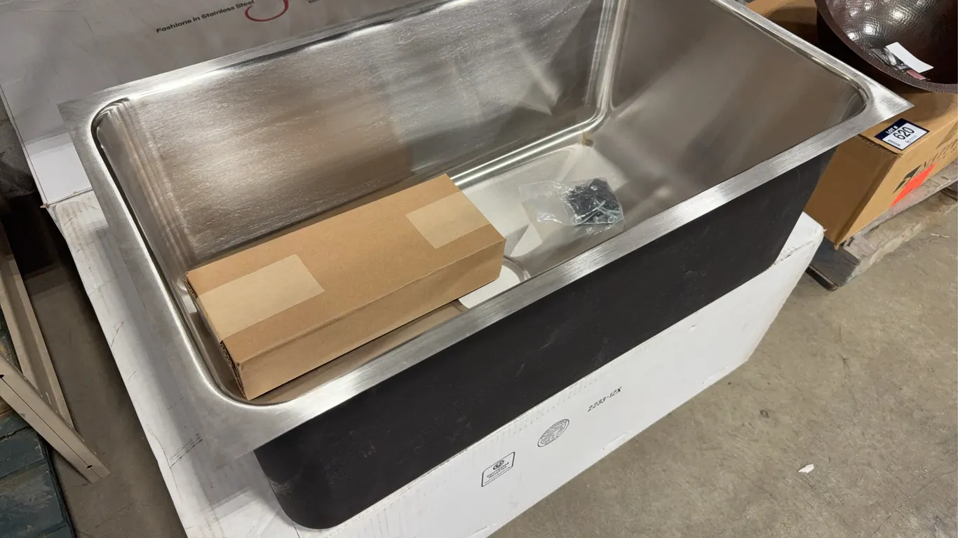 Just JCDGUXD-1830-A(F) Front Overflow T304 Stainless Steel Sink