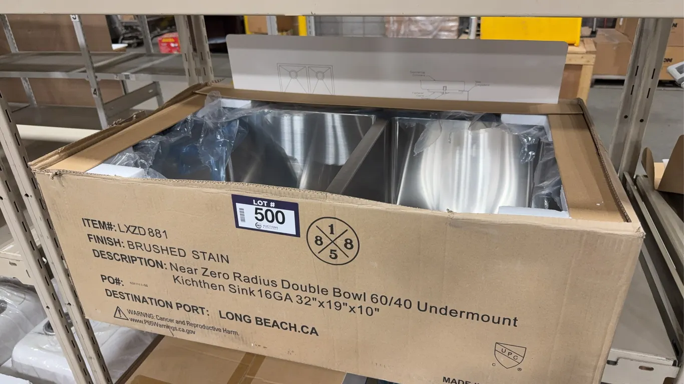 Luxart LXZD881 Near Zero Radius Undermount Double Bowl Kitchen Sink