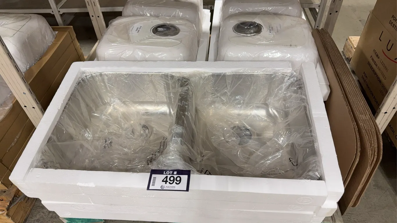 Pallet of (12) Blanco Horizon U 2 401022/408016 Stainless Steel Sinks