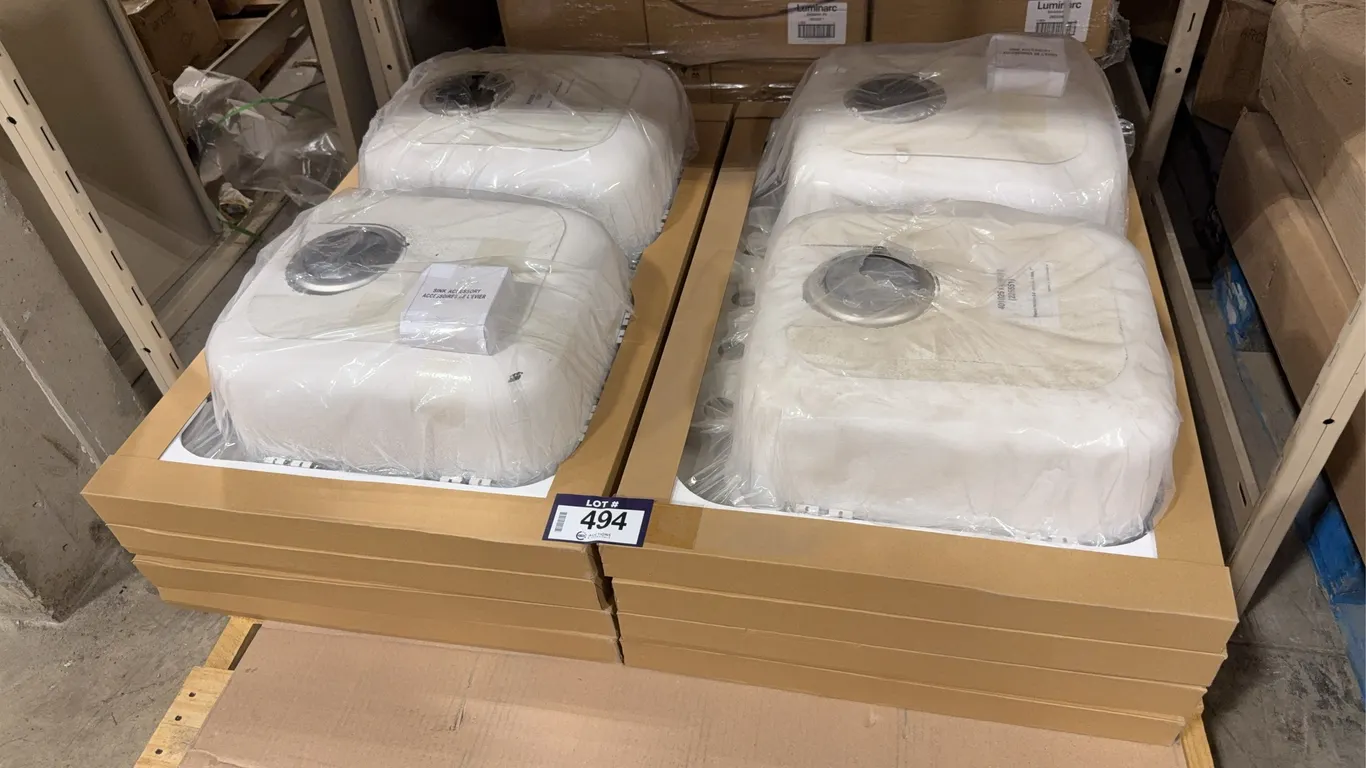 Pallet of (8) Blanco Horizon 2 401025/408012 Stainless Steel Sinks