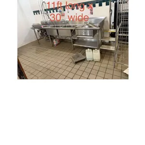 Stainless Steel 2 Bay Sink with Garbage Disposal