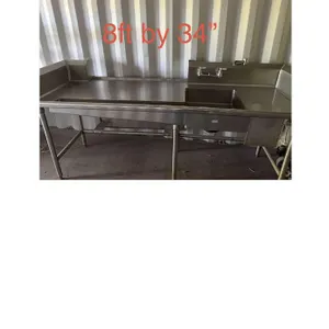 Stainless Steel Counter with Sink