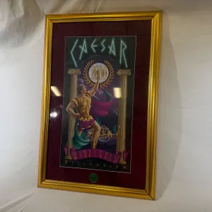 2000 KREWE OF CAESAR MARDI GRAS FRAMED PICTURE