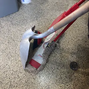 Shovel, dry mop broom, sweeper with dust pan