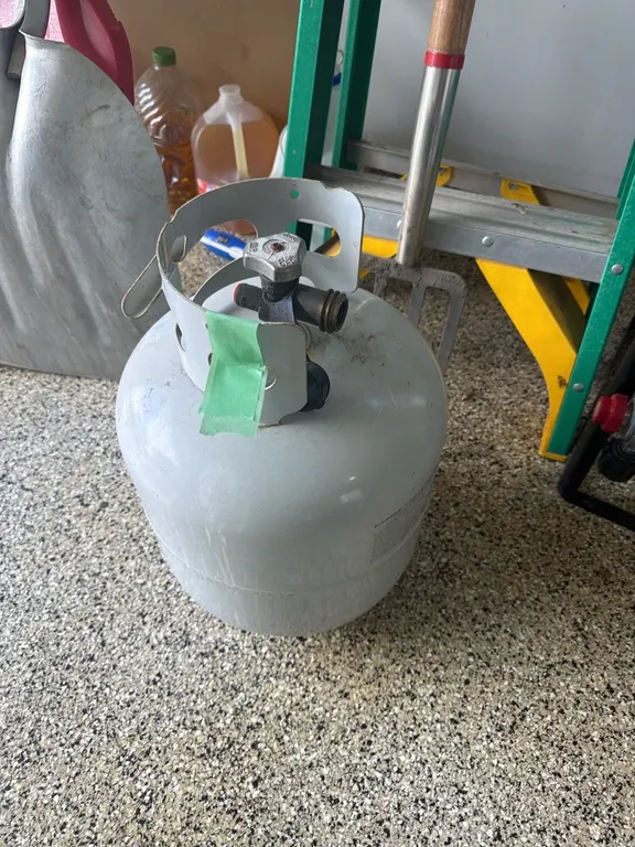 Like new propane tank, half or more full