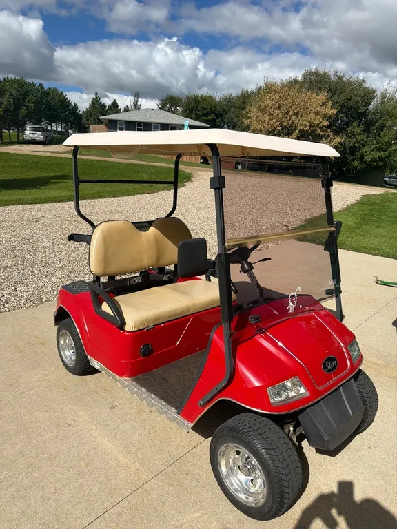2008 Star golf cart, garage kept, canopy, mirrors, windshield, super clean, has (6) 8 volt batteries and factory charger, garage kept, works excellent