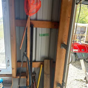 minnow net, limb saw, fork, etc