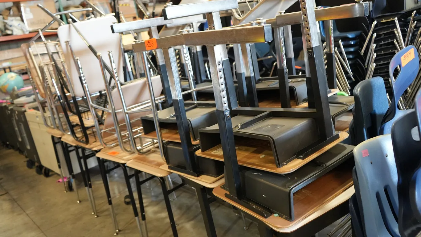 Open Front Student Desks
