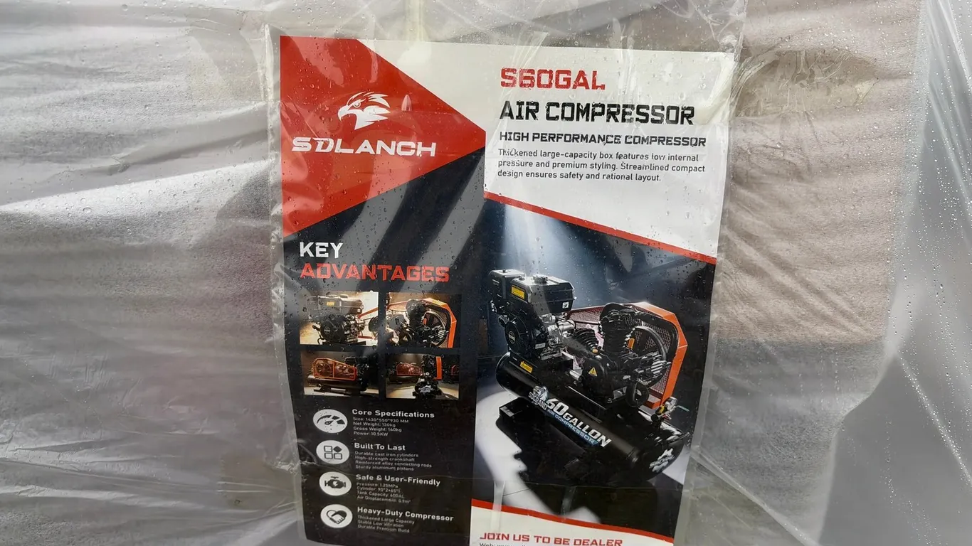 Unused SDLANCH AC60GAL 60 Gallon Air Compressor