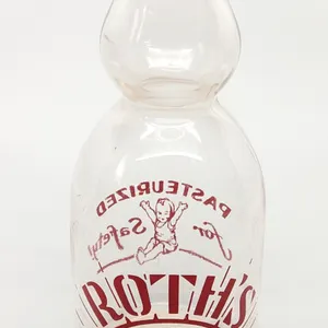 TRPQ QUART CREAM TOP MILK BOTTLE ROTH'S DAIRY MT VERNON ILLINOIS (BABY)