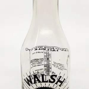 TRPQ QUART MILK BOTTLE WALSH DAIRY MARINETTE WISCONSIN
