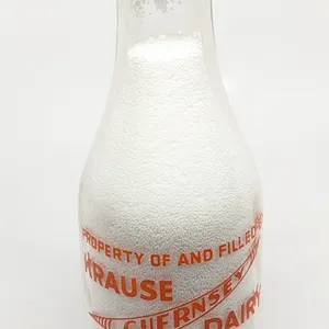 TRPQ QUART MILK BOTTLE KRAUSE GUERNSEY DAIRY ONALASKA WISCONSIN (DOC STORK)