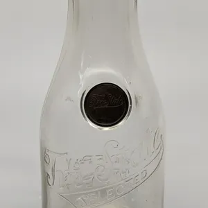 TALL ROUND EMBOSSED "TOKEN" QUART MILK BOTTLE TRI-STATE DAIRY LA CROSSE WISCONSIN