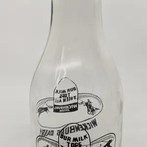 TRPQ QUART MILK BOTTLE WICKENBURG ARIZONA (COWBOY)